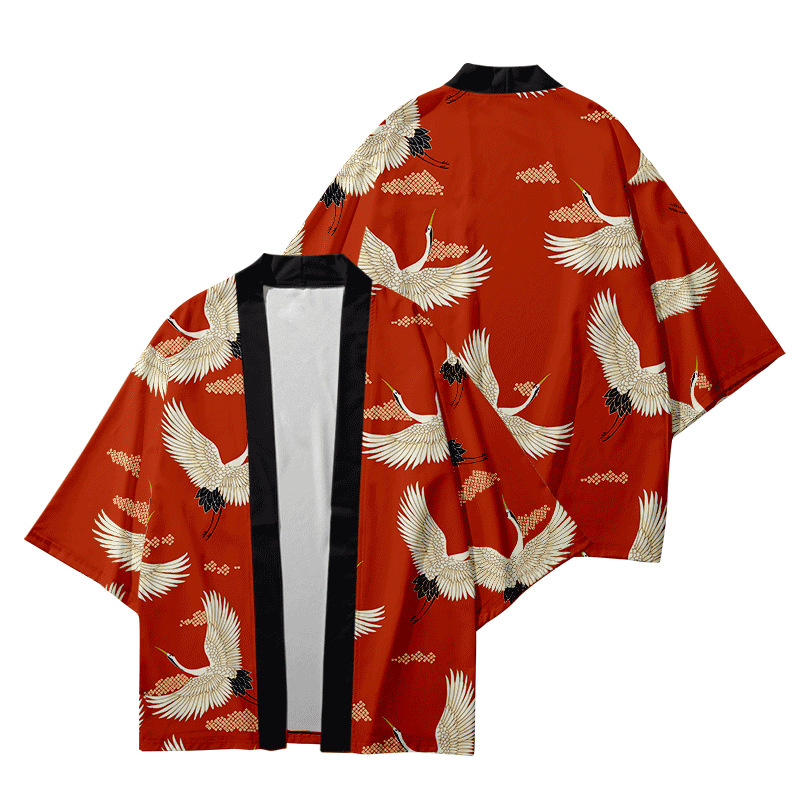 Haori Japanese Jacket - ชุดกิโมโนเด็กอายุ 4 ถึง 14 ปี ชุดพื้นเมืองญี่ปุ่นสำหรับเด็กชายและเด็กหญิง
