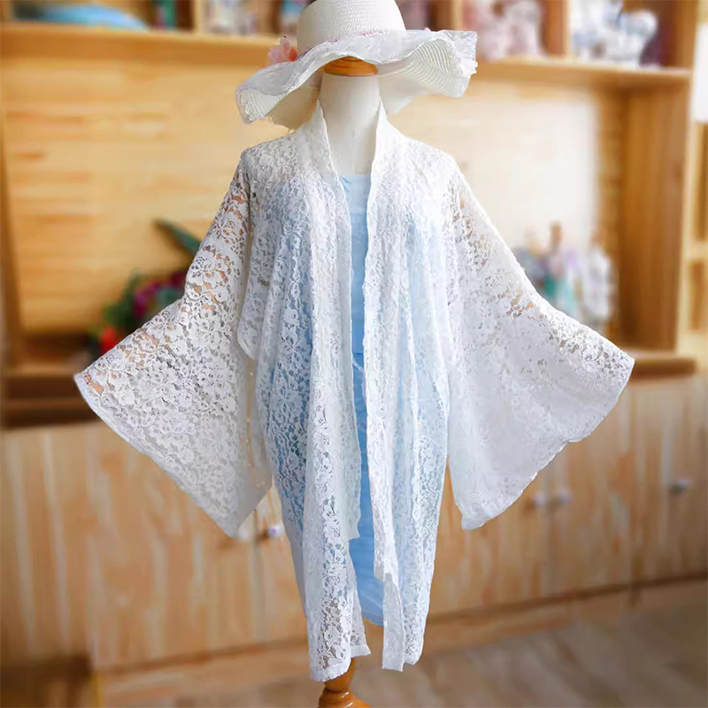 Haori Japanese Jacket - สไตล์ญี่ปุ่นเสื้อคลุมฮาโอริกิโมโนเสื้อสเวตเตอร์ถักผู้หญิงญี่ปุ่นแบบดั้งเดิมกิโมโนด้านนอกลูกไม้ Hollow Coat เสื้อป้องกันแสงแดด Yukata