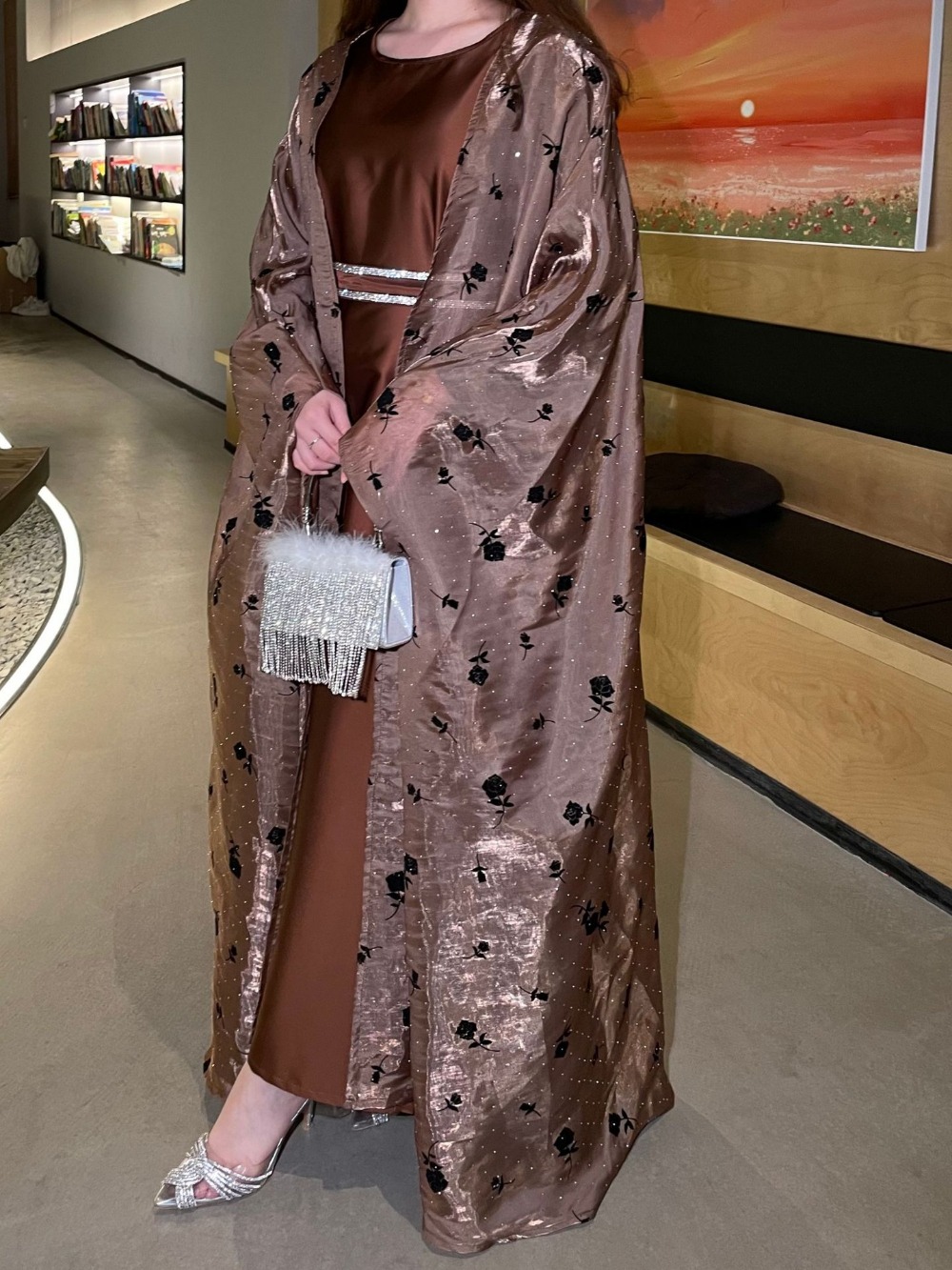 Eid มุสลิม 2 ชิ้นชุดชุดสตรีชุด - Jalabiya Women Arabic บทวิจารณ์และราคา