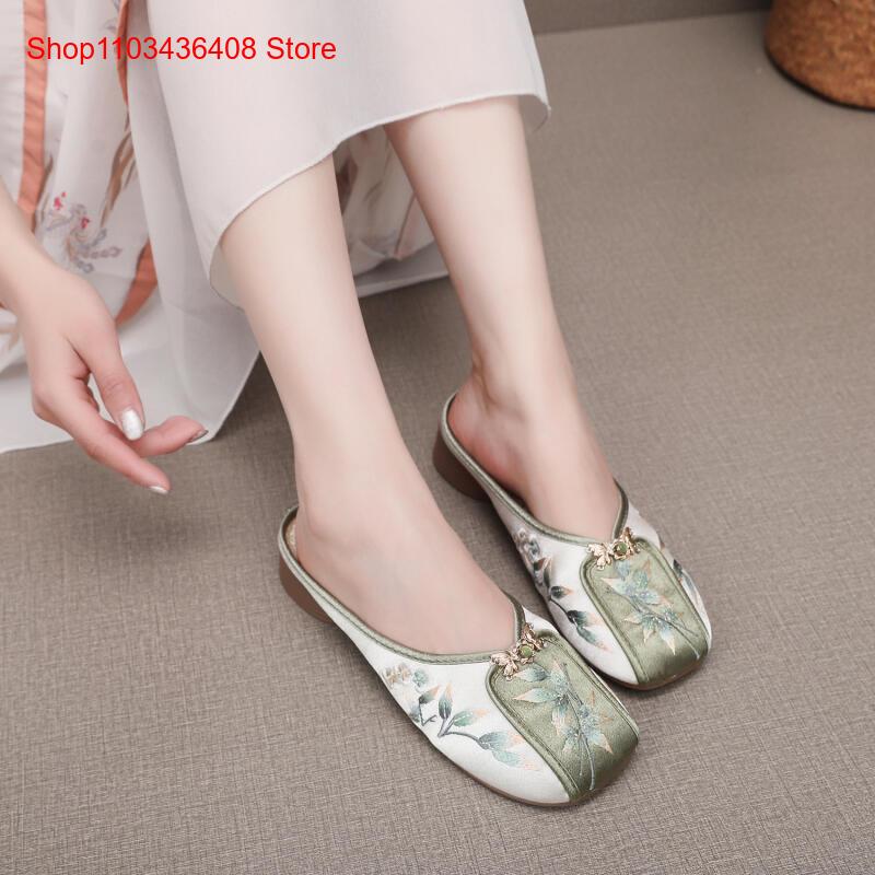 รองเท้าแตะปักลายใหม่สำหรับใส่ใ - Ethnic Fashion For Women บทวิจารณ์และราคา