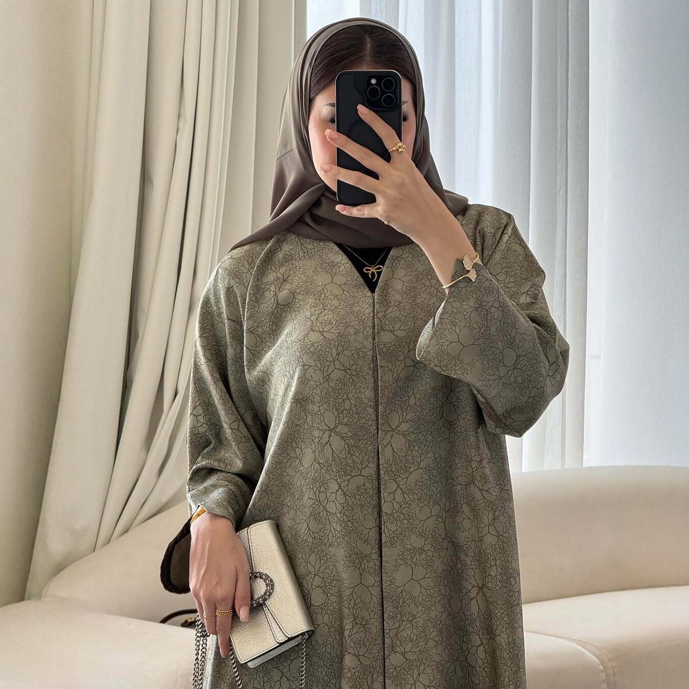 ชุดอาบายะพิมพ์ลายสำหรับวันอีด  - Jalabiya Women Arabic บทวิจารณ์และราคา