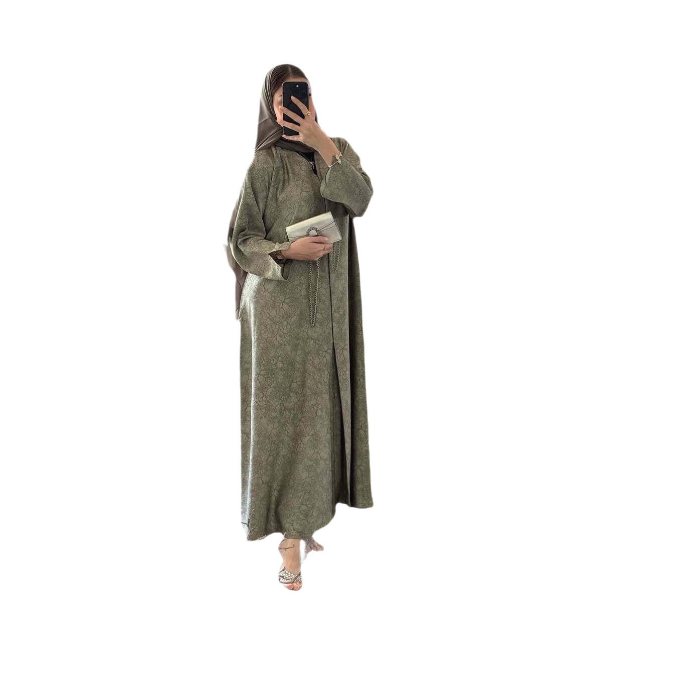 ชุดอาบายะพิมพ์ลายสำหรับวันอีด  - Jalabiya Women Arabic บทวิจารณ์และราคา