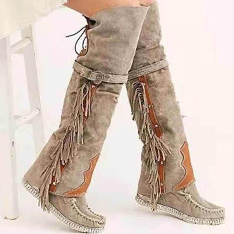 แฟชั่นโบฮีเมียรองเท้าบู๊ทส์ผู้ - Ethnic Fashion For Women บทวิจารณ์และราคา