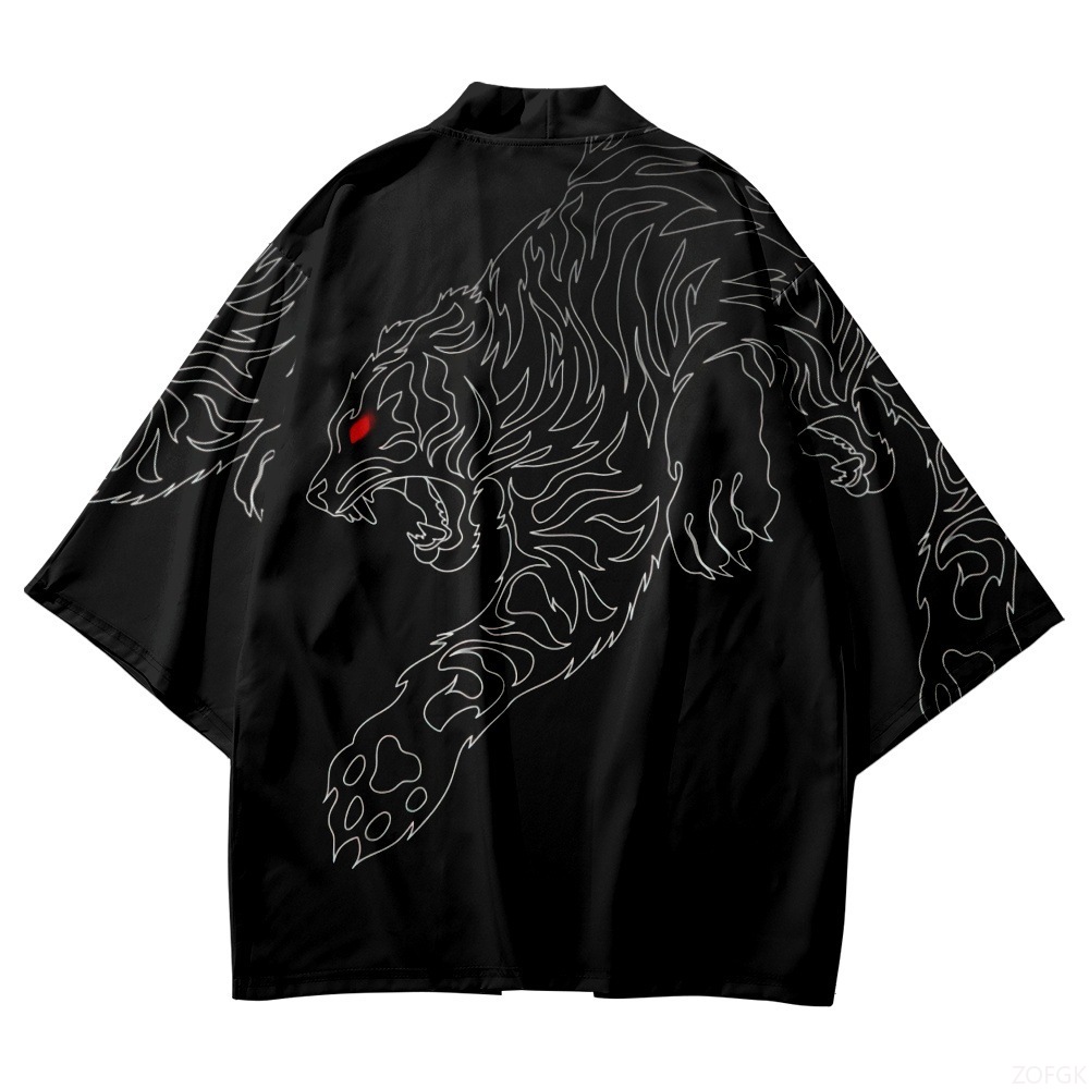 ชุดกิโมโนสีดำเปิดปกผู้ชายและผู - Haori Japanese Jacket บทวิจารณ์และราคา