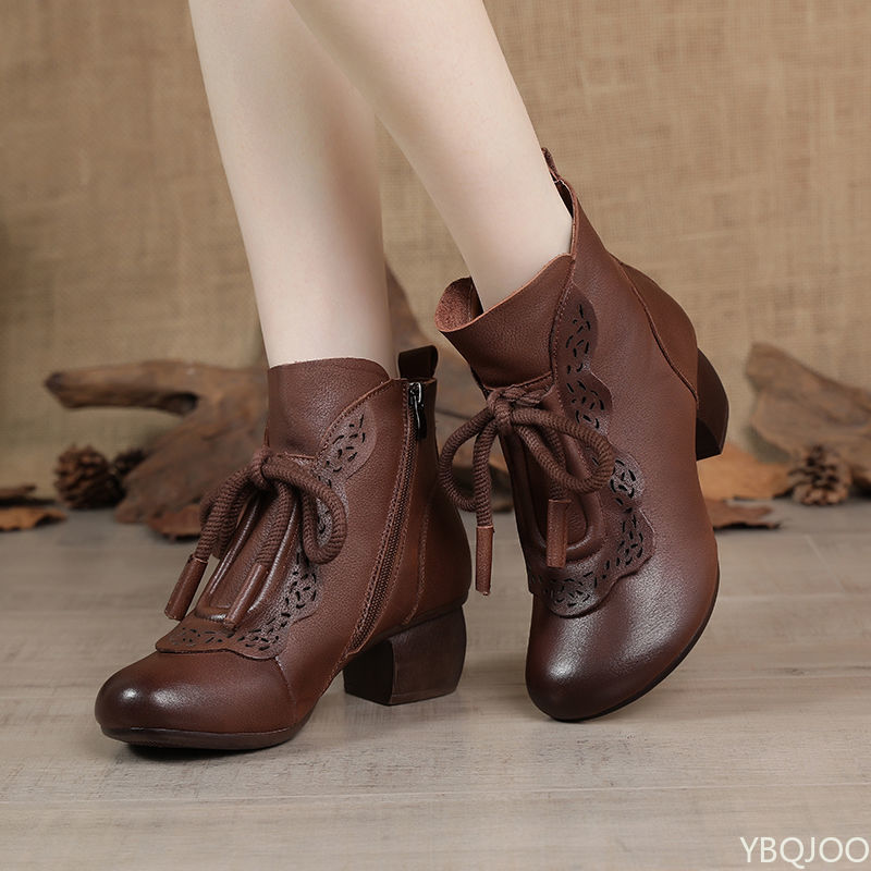 รองเท้าบูทผู้หญิงแฟชั่นฤดูใบไม - Ethnic Fashion For Women บทวิจารณ์และราคา