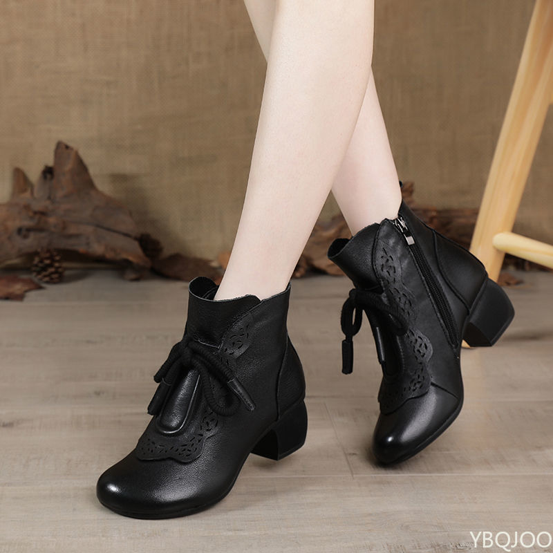 รองเท้าบูทผู้หญิงแฟชั่นฤดูใบไม - Ethnic Fashion For Women บทวิจารณ์และราคา