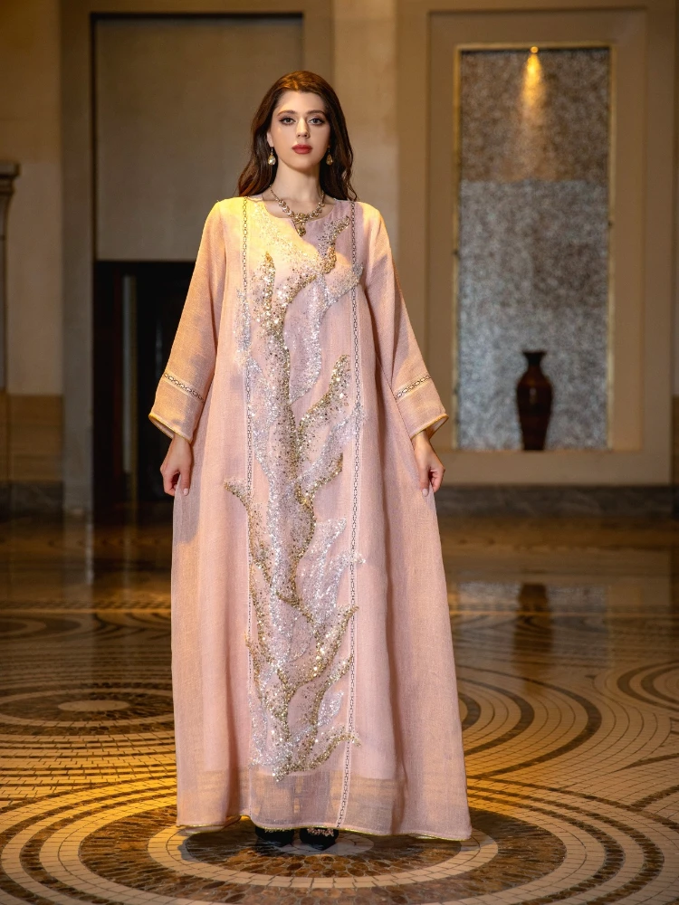 Eid มุสลิมชุดสําหรับผู้หญิง Ab - Jalabiya Women Arabic บทวิจารณ์และราคา