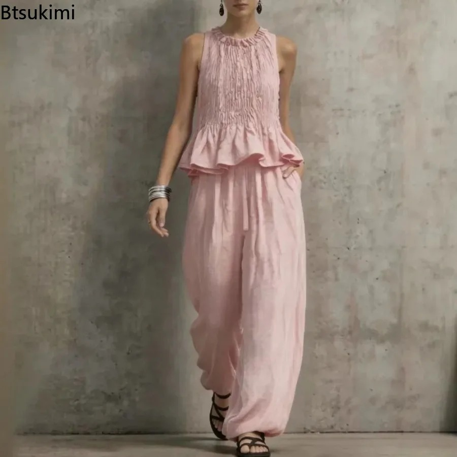 ชุดเซ็ตเสื้อแขนกุดระบายชายเรีย - Ethnic Fashion Collection บทวิจารณ์และราคา