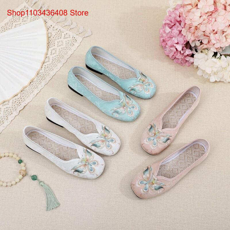รองเท้าสไตล์จีนใหม่สำหรับฤดูใบ - Ethnic Style บทวิจารณ์และราคา
