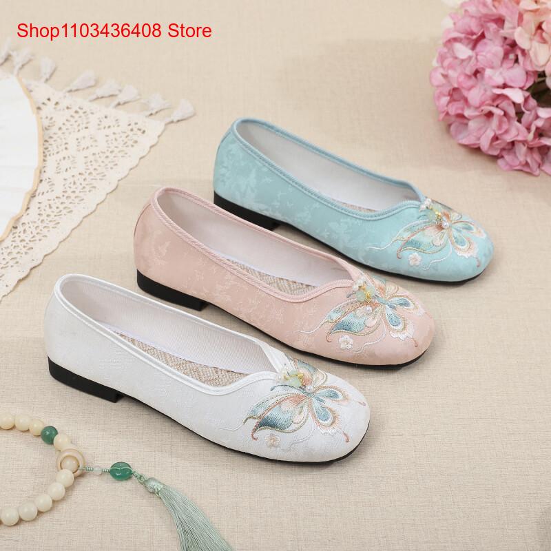 รองเท้าสไตล์จีนใหม่สำหรับฤดูใบ - Ethnic Style บทวิจารณ์และราคา