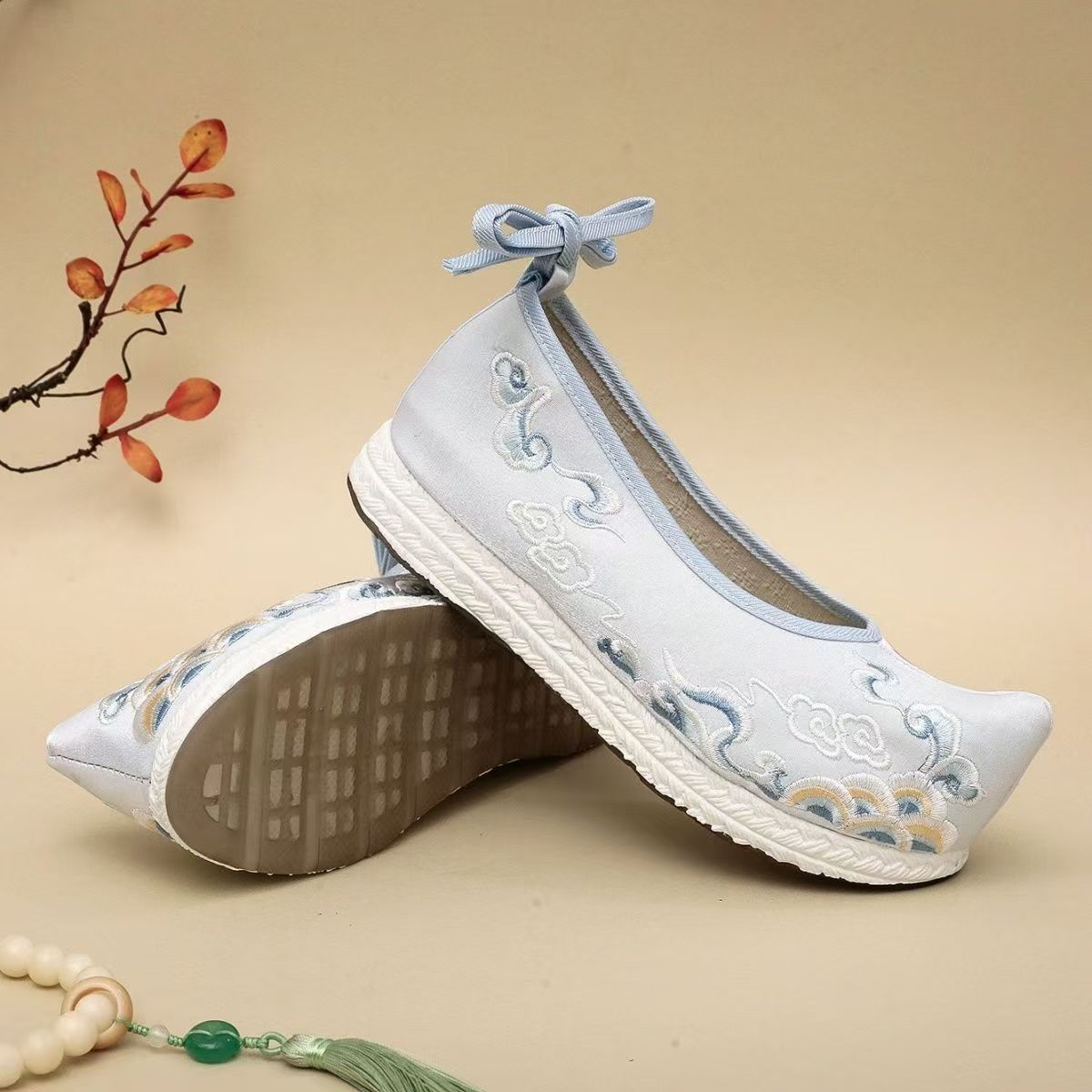 รองเท้าผู้หญิงไซส์ใหญ่ ปักลายฮ - Ethnic Fabric บทวิจารณ์และราคา
