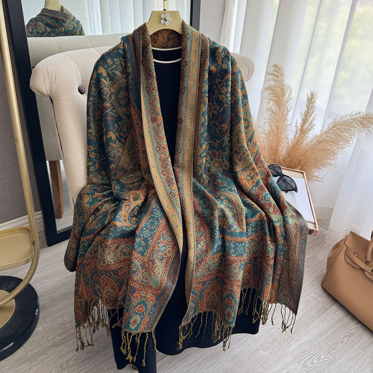 2025 พู่ผ้าห่มออกแบบสไตล์ชาติพ - Ethnic Fashion Designer บทวิจารณ์และราคา