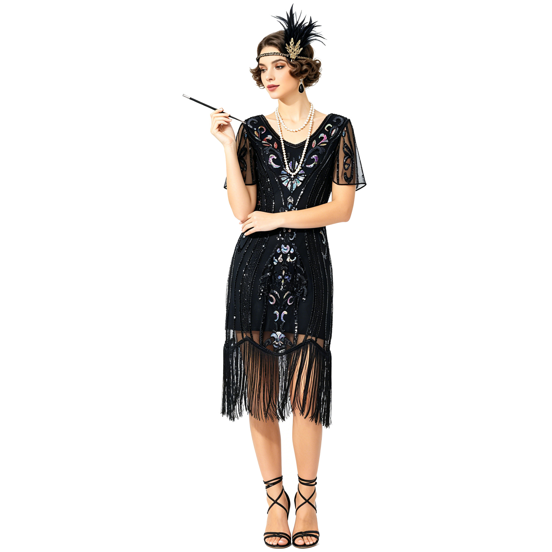 ชุดเดรสปักเลื่อมพู่ห้อยสไตล์วิ - Ethnic Fashion Collection บทวิจารณ์และราคา